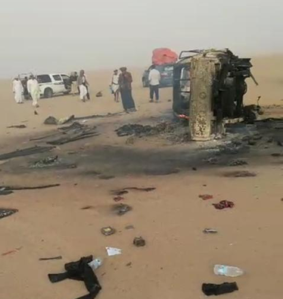 حادث مروع يودي بحياة أكثر من 10 مواطنين يمنيين
